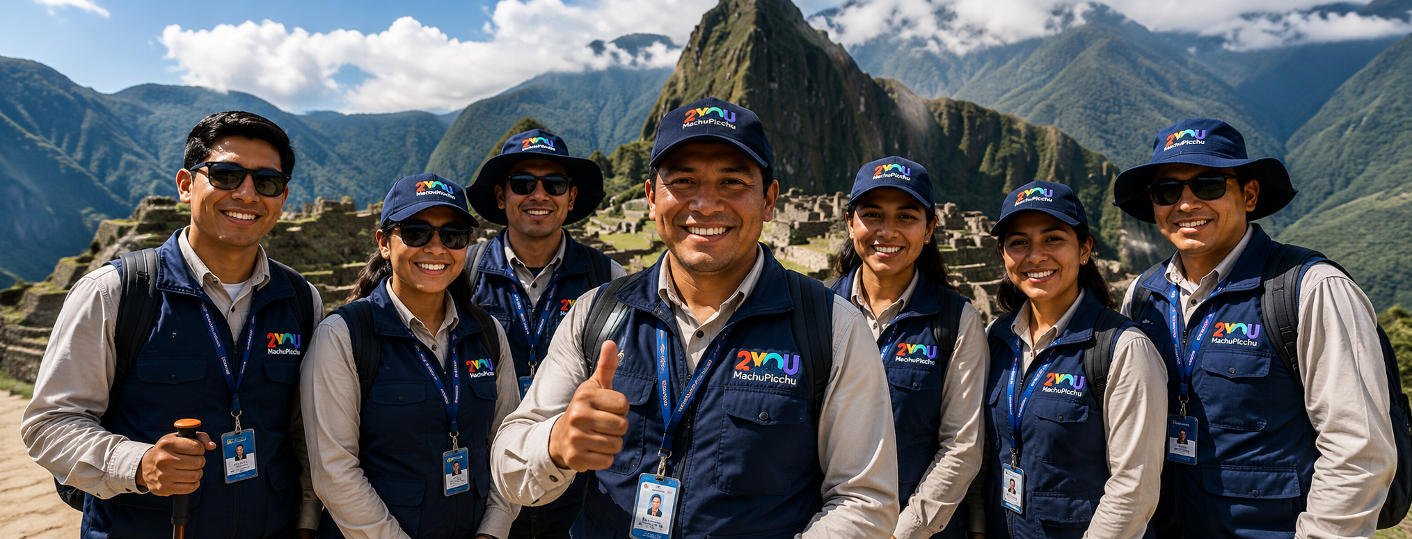 Guías y equipo de Machupicchu2You en Cusco